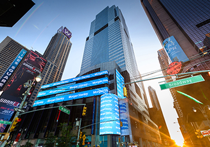 ニューヨークのモルガン･スタンレー･インベストメント･マネジメント本社ビル